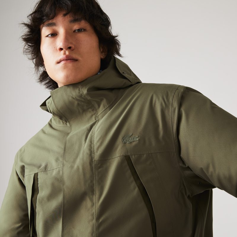 Мужская короткая парка Lacoste с мехом 3