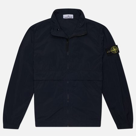 Мужская куртка ветровка Stone Island Nylon Smerigliato-TC, цвет синий