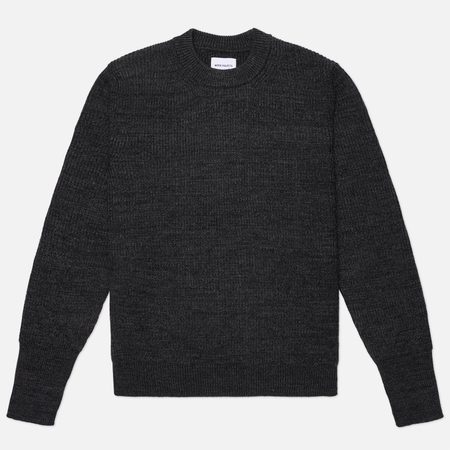 Мужской свитер Norse Projects Henning Cotton Wool Rib, цвет серый