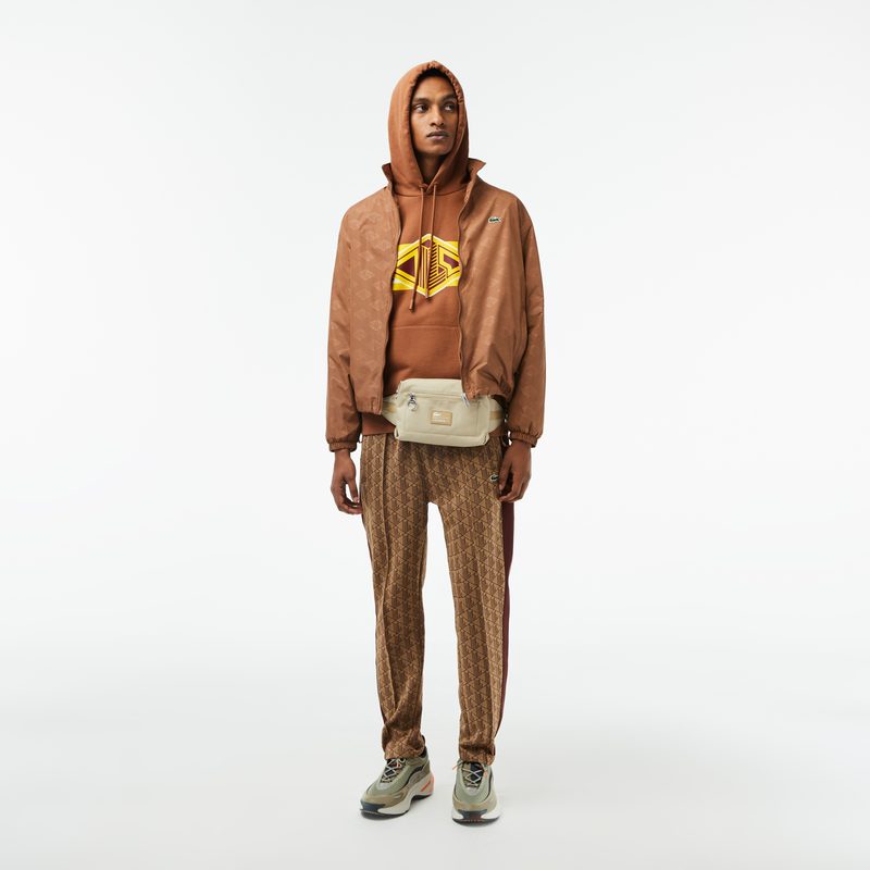 Мужское хлопковое худи Lacoste свободного кроя 3