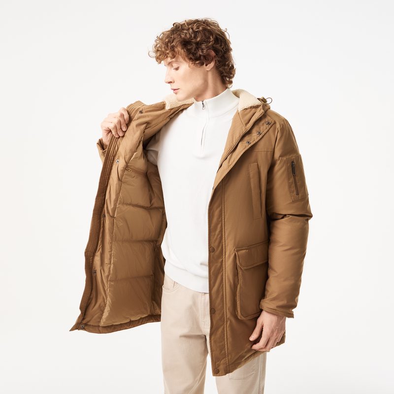 Мужская утеплённая парка Lacoste с капюшоном 3