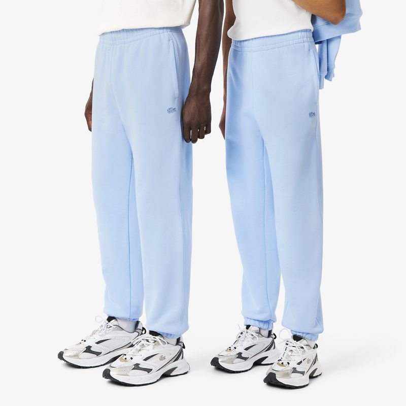 Спортивные хлопковые брюки Lacoste унисекс свободного кроя 3