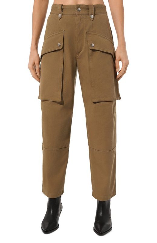 Хлопковые брюки-карго Isabel Marant Etoile 3