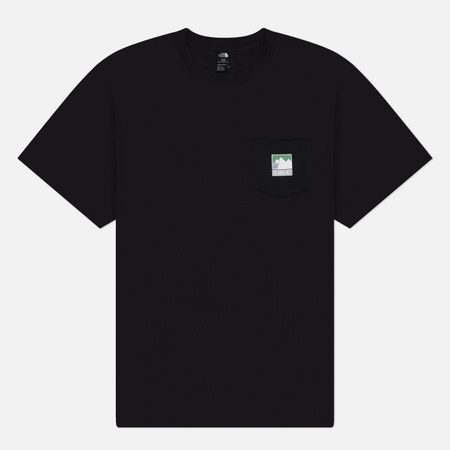 Мужская футболка The North Face Mountain Logo Relaxed, цвет чёрный