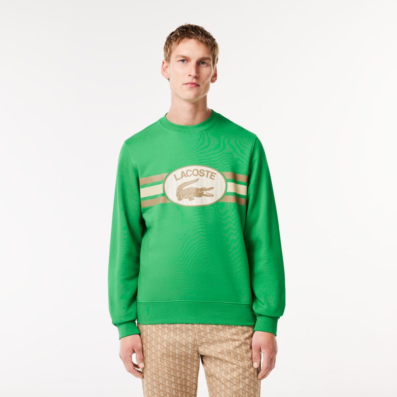Мужской свитшот Lacoste свободного кроя унисекс