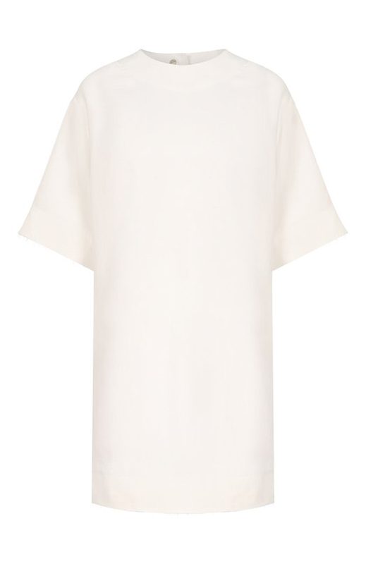 Топ из вискозы и льна Calvin Klein Collection