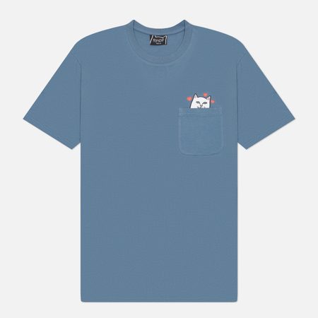 Мужская футболка RIPNDIP Nermal Loves Pocket, цвет синий