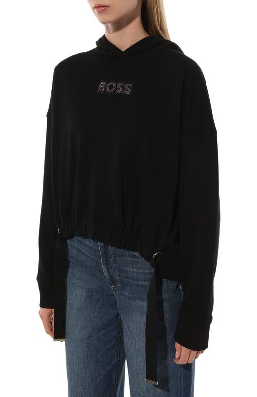 Хлопковое худи BOSS Orange 3