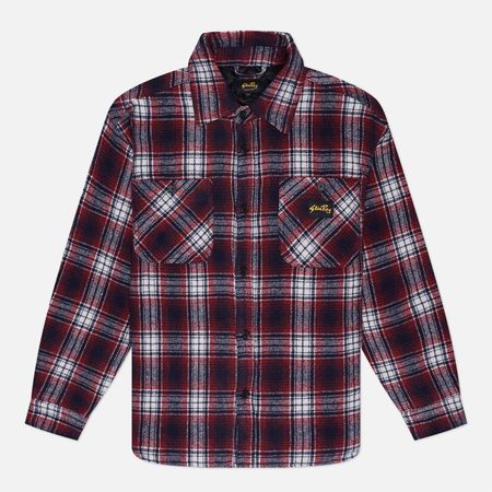 Мужская рубашка Stan Ray Quilted Plaid Overshirt, цвет красный