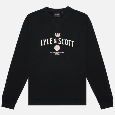 Мужская толстовка Lyle & Scott Cheers Graphic Crew Neck, цвет чёрный
