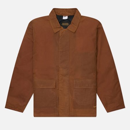 Мужская демисезонная куртка Nike Waxed Canvas Work, цвет коричневый