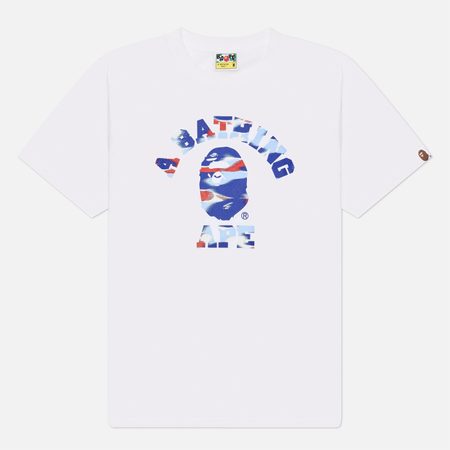 Мужская футболка A Bathing Ape Screen Camo College, цвет белый