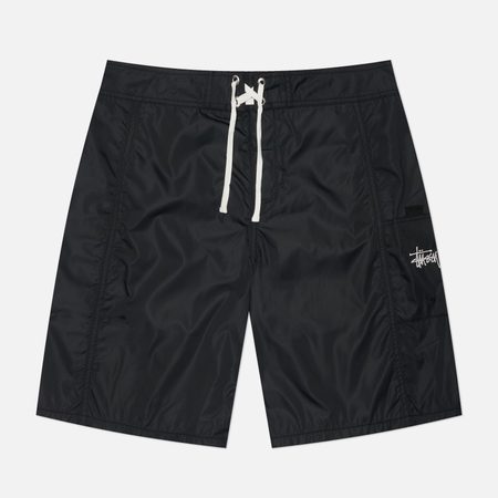 Мужские шорты Stussy Panelled Board, цвет чёрный