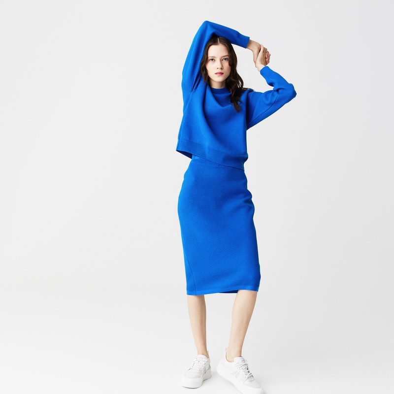 Женская юбка Lacoste приталенного кроя средней длины 3