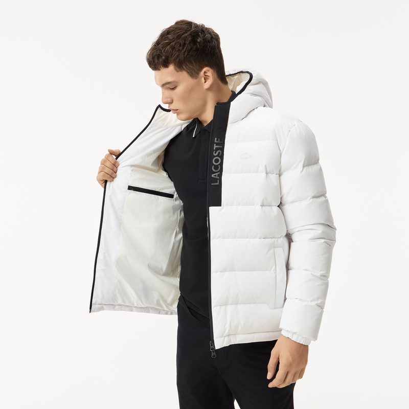 Мужская стёганая куртка Lacoste с капюшоном 5