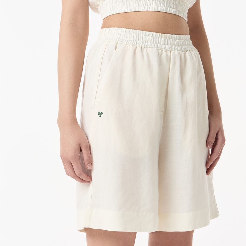 Женские шорты Lacoste из смеси льна 5