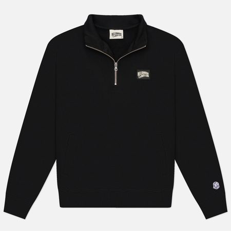 Мужская толстовка Billionaire Boys Club Woven Patch Quarter Zip Crewneck, цвет чёрный