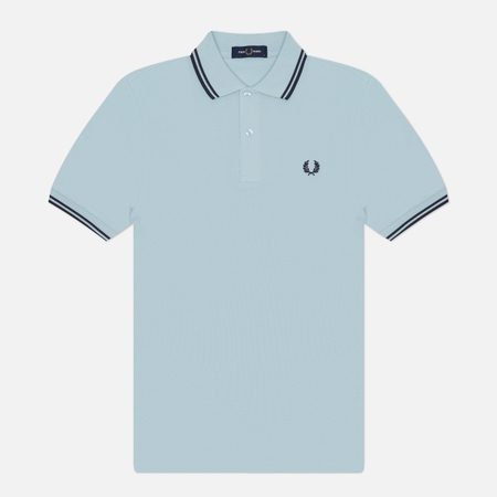 Мужское поло Fred Perry M3600 Twin Tipped, цвет голубой