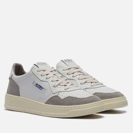Мужские кроссовки Autry Medalist Low Soft Leather/Suede, цвет белый