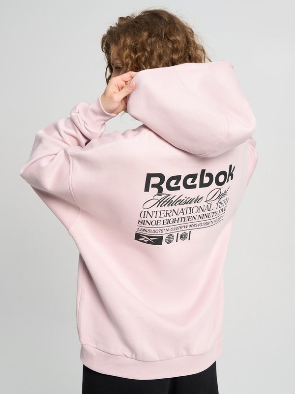 Худи женское Reebok Relaxed, Розовый 3