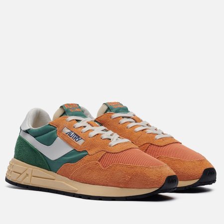 Мужские кроссовки Autry Reelwind Low Suede Net/Tricolor, цвет оранжевый
