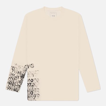 Мужской лонгслив Y-3 GFX Loose, цвет бежевый