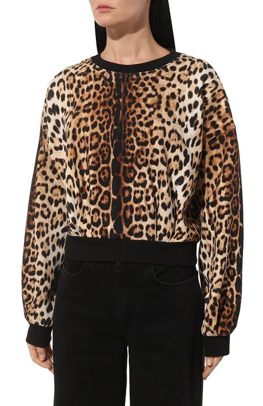 Хлопковый свитшот Roberto Cavalli 3