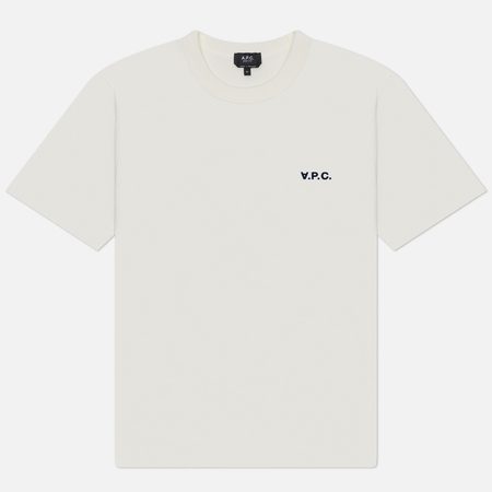 Мужская футболка A.P.C. Boxy Petit V.P.C., цвет белый