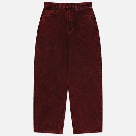 Мужские джинсы Vans Check-5 Baggy Acid Overdyed Denim, цвет красный