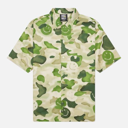 Мужская рубашка MARKET Smiley Camouflage, цвет зелёный