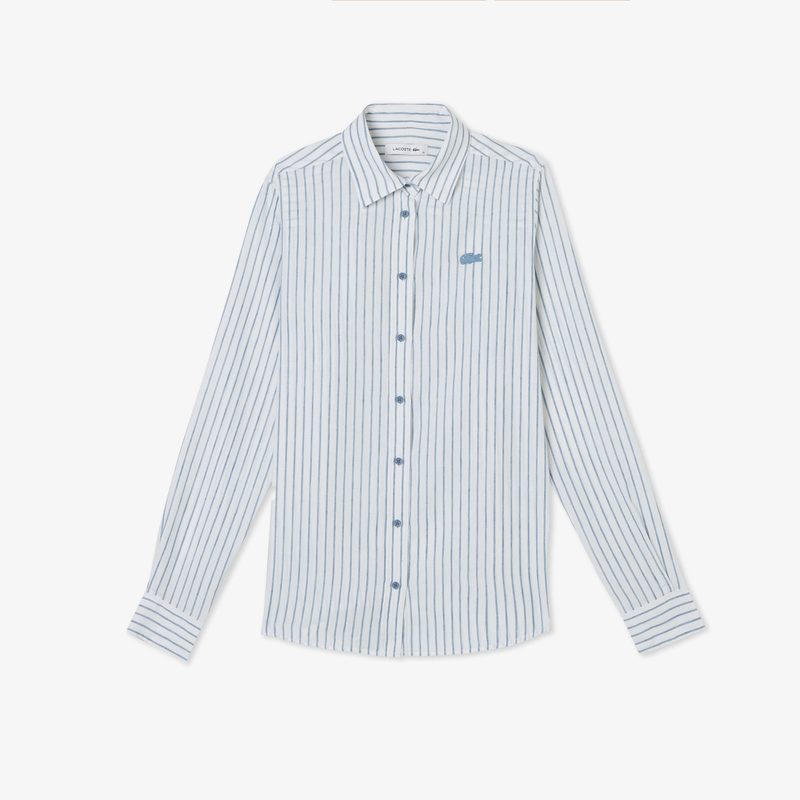 Женская рубашка Lacoste из смеси льна 5