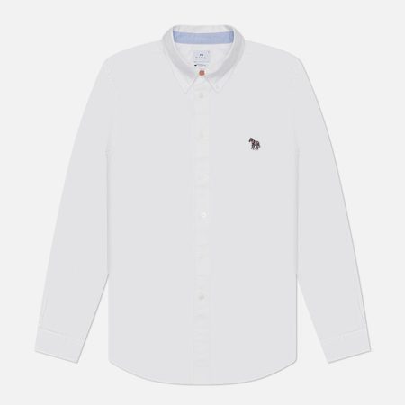 Мужская рубашка Paul Smith Zebra Logo Tailored Fit, цвет белый
