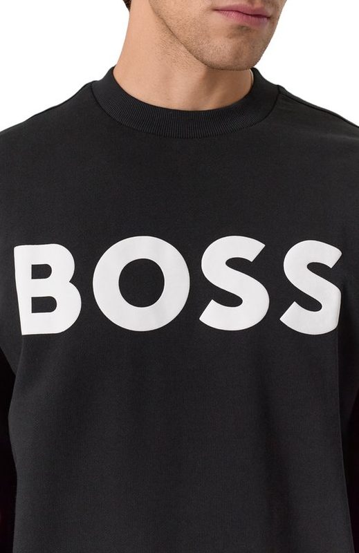 Хлопковый свитшот BOSS Orange 5