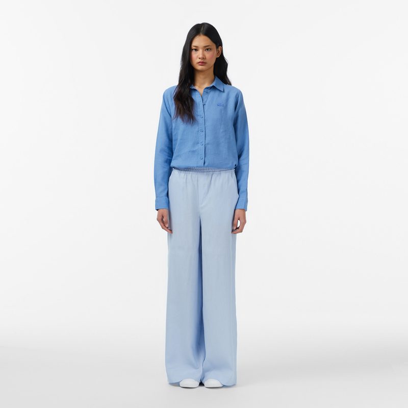 Женские брюки Lacoste из смеси льна