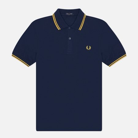 Мужское поло Fred Perry M3600 Twin Tipped, цвет синий