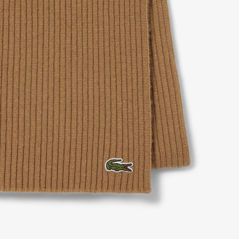 Шерстяной шарф Lacoste унисекс 2