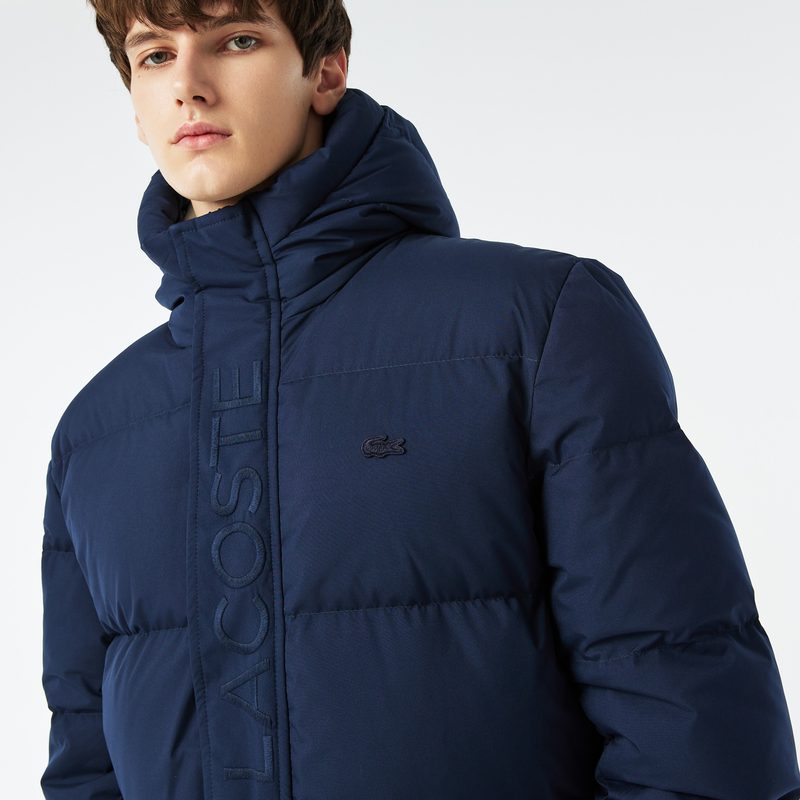 Мужская утеплённая куртка Lacoste с капюшоном 4