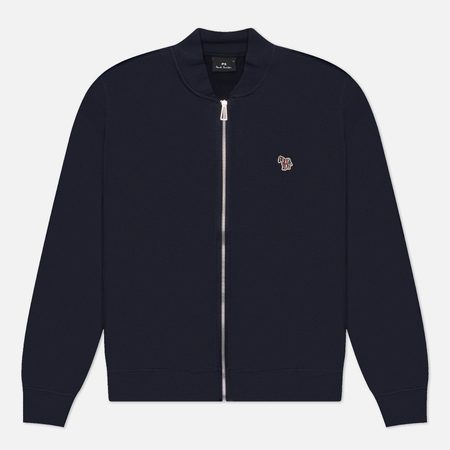Мужская олимпийка Paul Smith Zebra Logo Regular Bomber, цвет синий