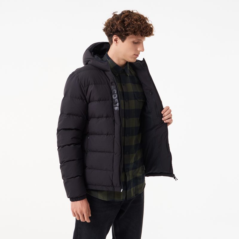 Мужская куртка-бомбер Lacoste на молнии из хлопка 4