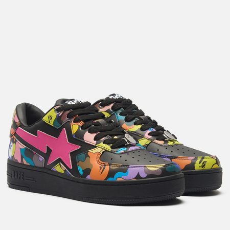 Мужские кроссовки A Bathing Ape BAPE STA Icon #2, цвет чёрный