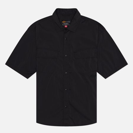 Мужская рубашка Alpha Industries Fatigue Relaxed Deco, цвет чёрный