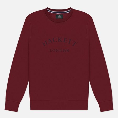 Мужская толстовка Hackett Heritage Essential AW Crew, цвет бордовый