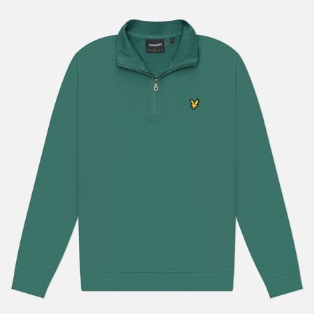 Мужская толстовка Lyle & Scott Loopback Quarter Zip, цвет зелёный