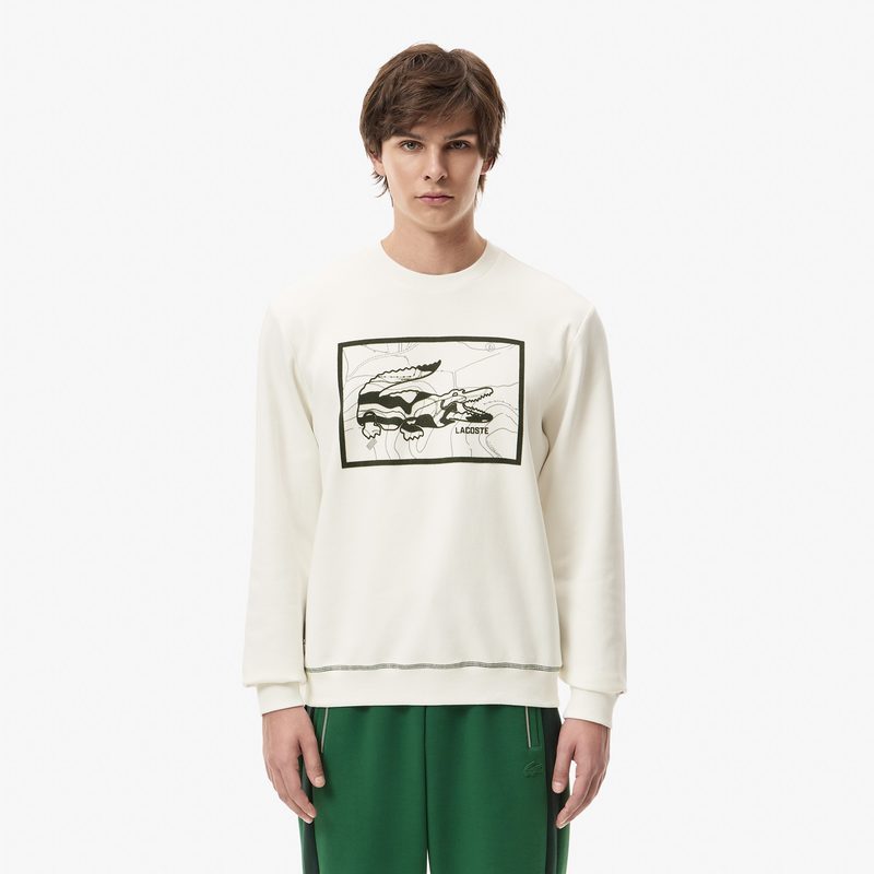 Мужской хлопковый свитшот Lacoste стандартного кроя