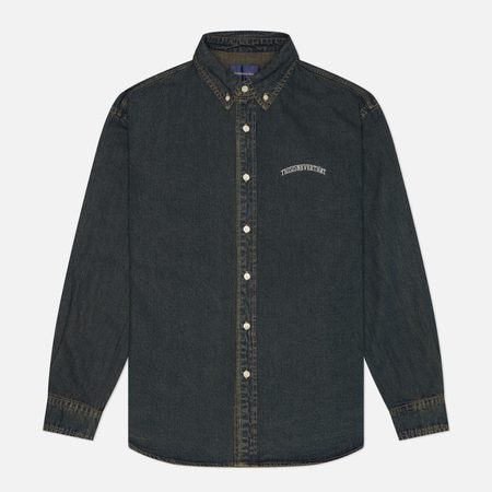 Мужская рубашка thisisneverthat Washed Denim, цвет синий