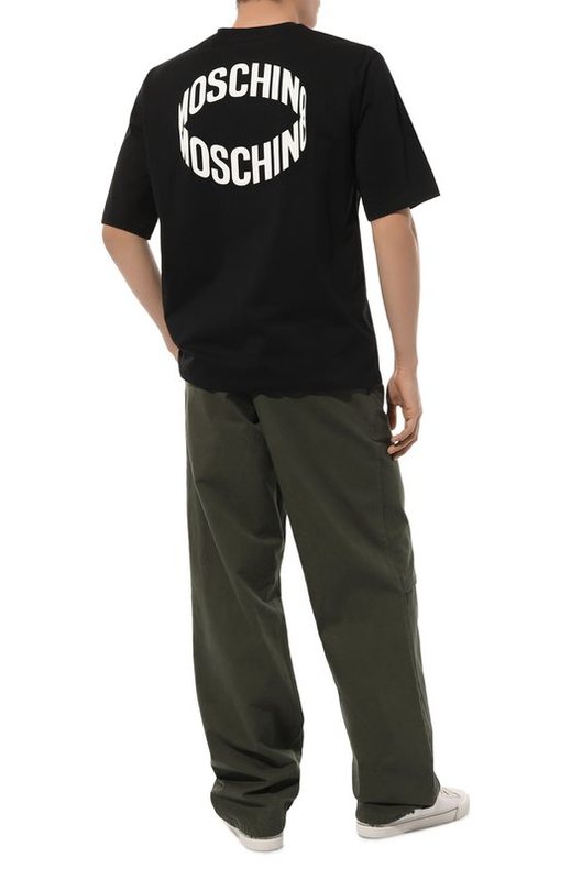 Хлопковая футболка Moschino 2