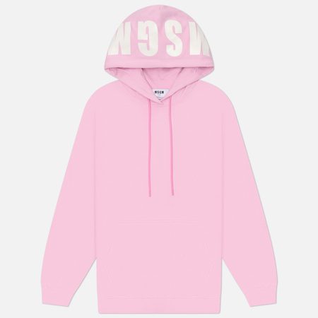 Женская толстовка MSGM MSGM Maxilogo Cotton Hoodie, цвет розовый