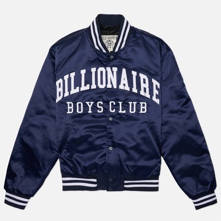 Мужская куртка бомбер Billionaire Boys Club College Satin, цвет синий