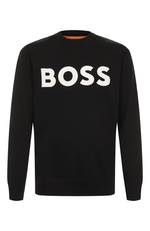 Хлопковый свитшот BOSS Orange