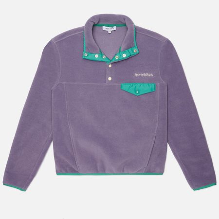 Женская толстовка Sporty & Rich Serif Logo Polar, цвет фиолетовый